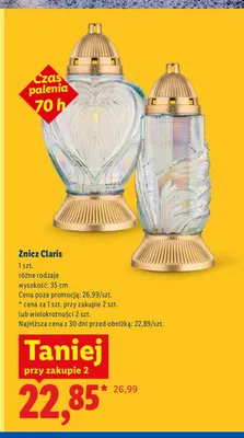 Znicz Claris promocja w Lidl