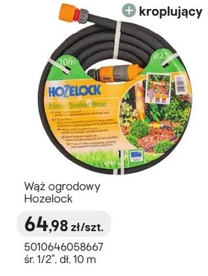 Wąż ogrodowy Hozelock kroplujący promocja w Castorama