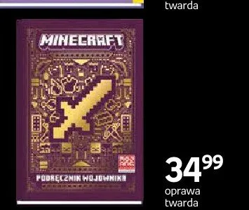 Książka Minecraft Podręcznik wojownika oprawa twarda promocja w Empik