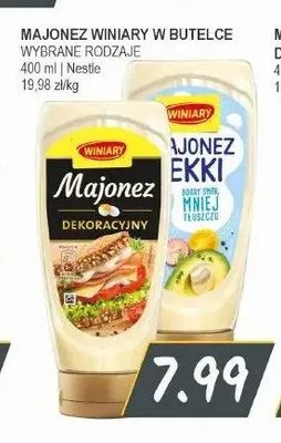 Majonez Winiary Lekki w butelce promocja w Słoneczko