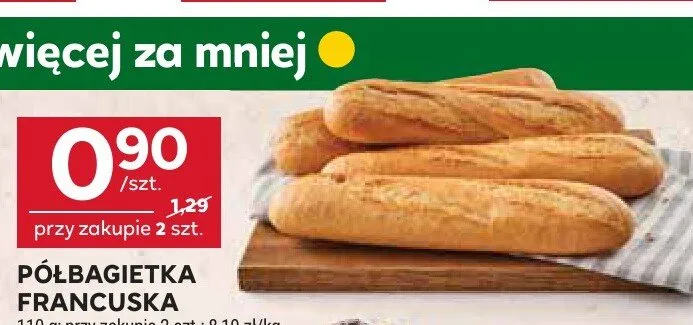 Półbagietka francuska promocja w Stokrotka