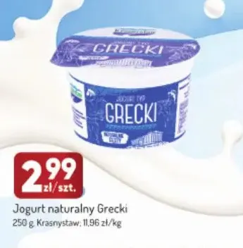 Jogurt naturalny Grecki Krasnystaw promocja w Avita