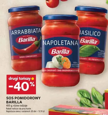 Sos pomidorowy arrabbiata, napoletana, basilico promocja w Stokrotka