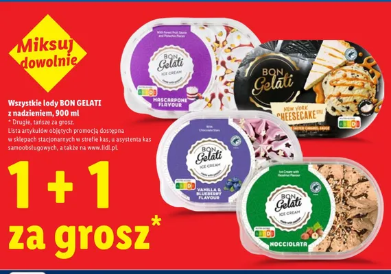 Lody z nadzieniem New York Cheesecake promocja w Lidl