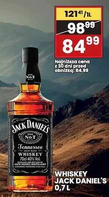 Whiskey JACK DANIEL'S 0,7 L promocja w Wafelek