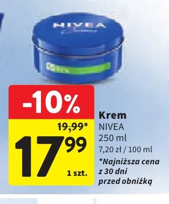 Krem Nivea promocja w Intermarche