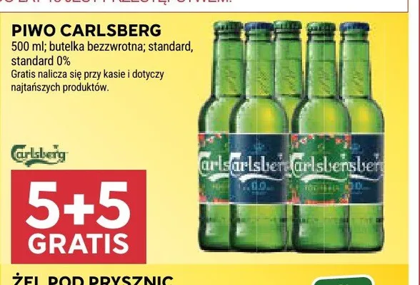 Piwo Carlsberg standard promocja w Stokrotka