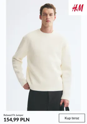 Sweter Relaxed Fit Jumper H & M promocja w H&M
