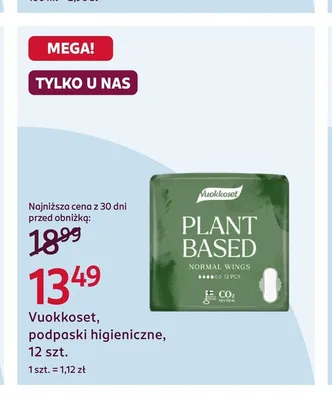 Vuokkoset podpaski higieniczne promocja w Rossmann