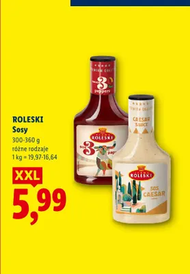 Sos 3 Peppers Roleski promocja w Lidl