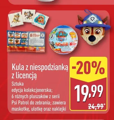 Kula z niespodzianką z licencją promocja w Aldi