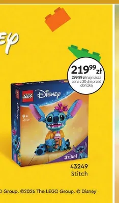 Klocki LEGO Disney 43249 Stitch promocja w Empik