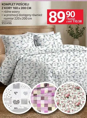 Komplet pościeli z kory 160x200 cm promocja w Selgros