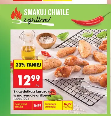 Skrzydełka z kurczaka w marynacie grillowej promocja w Biedronka