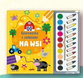 Kolorowanka z zadaniami Na wsi promocja w Biedronka