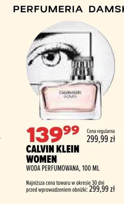 Woda perfumowana Calvin Klein Women promocja w Drogerie Natura