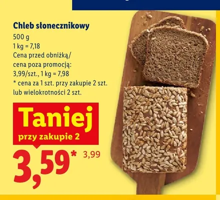 Chleb słonecznikowy promocja w Lidl