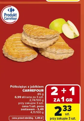 Półksiężyc z jabłkiem CARREFOUR promocja w Carrefour