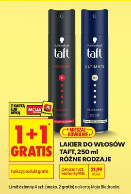 Lakier do włosów Power promocja w Biedronka