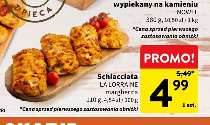 Schiacciata margherita La Lorraine promocja w Intermarche