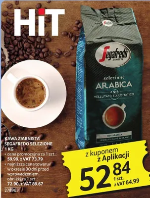 Kawa ziarnista Segafredo Selezione 1 kg promocja w Selgros
