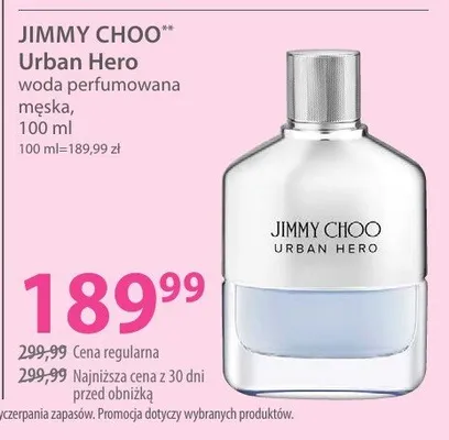 Woda perfumowana męska Urban Hero promocja w Hebe