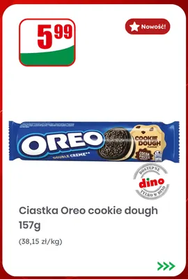 Ciastka Oreo cookie dough promocja w Dino