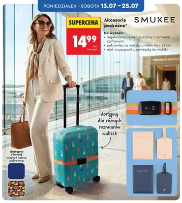 Pokrowiec na walizkę Smukee promocja w Biedronka