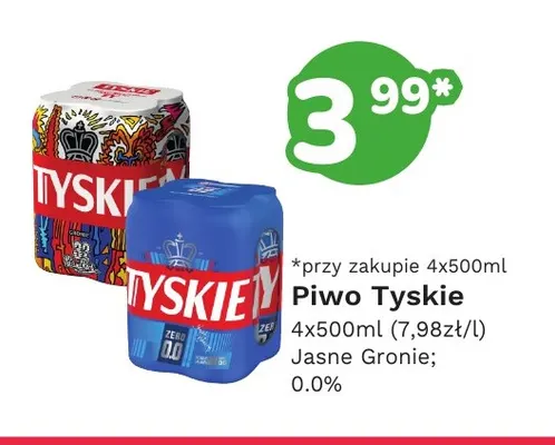 Piwo Tyskie Gronie promocja w Limonka
