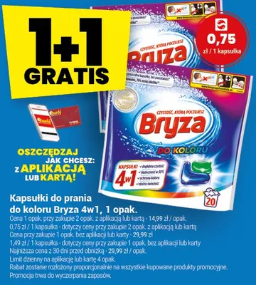 Kapsułki do prania do koloru Bryza 4w1 promocja w Twój Market