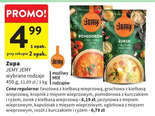 Zupa wybrane rodzaje promocja w Intermarche
