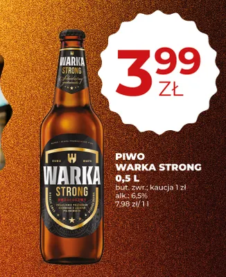 Piwo Warka Strong promocja w Duży Ben