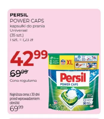 Kapsułki do prania Power Caps Universal Persil promocja w Drogerie Jawa