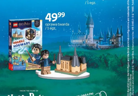 Książka LEGO Harry Potter Odkryj Hogwart promocja w Empik