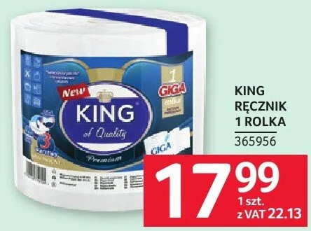 Ręcznik King 1 rolka promocja w Selgros