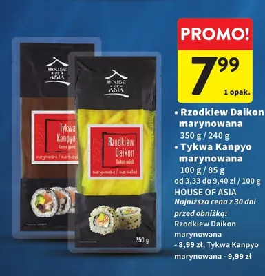 Tykwa Kanpyo marynowana HOUSE OF ASIA promocja w Intermarche