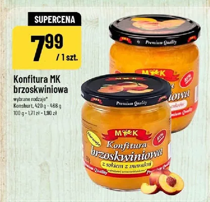 Konfitura MK brzoskwiniowa promocja w POLOmarket