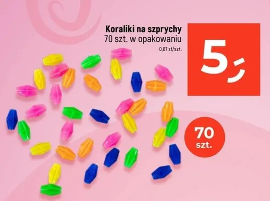 Koraliki na szprychy promocja w Dealz