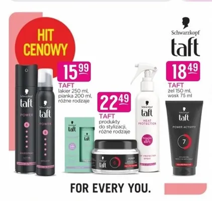Lakier do włosów Taft promocja w Drogerie Jasmin