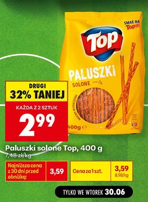 Paluszki solone Top promocja w Biedronka