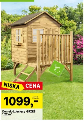 Domek dziecięcy GRZEŚ 1,22 m2 promocja w Leroy Merlin