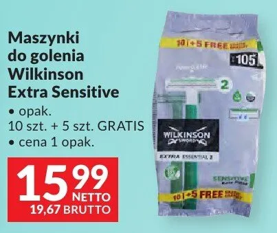 Maszynki do golenia Wilkinson Extra Sensitive promocja w Makro