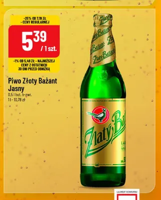 Piwo Złoty Bażant Jasny promocja w POLOmarket