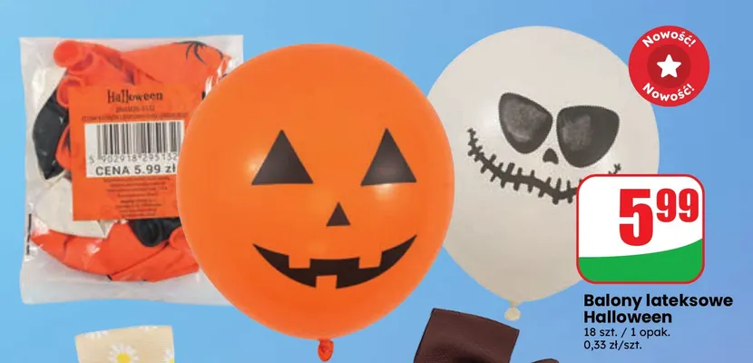 Balony lateksowe Halloween promocja w Dino