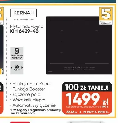 Płyta indukcyjna KERNAU KIH 6429-4B promocja w Max Elektro