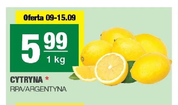 Cytryny promocja w SPAR