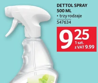 Spray Dettol 500 ml promocja w Selgros