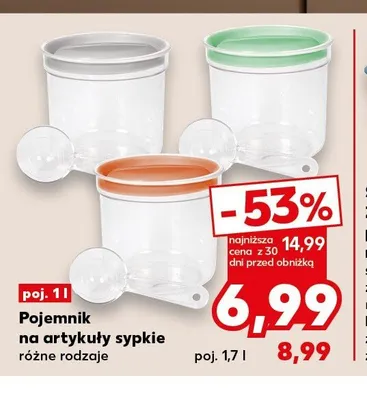 Pojemnik na artykuły sypkie 1 l promocja w Kaufland