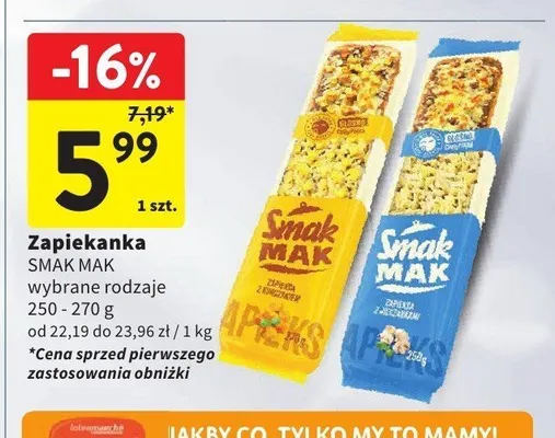 Zapiekanka z kurczakiem Smak Mak promocja w Intermarche
