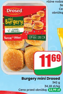 Burgery mini promocja w Dino